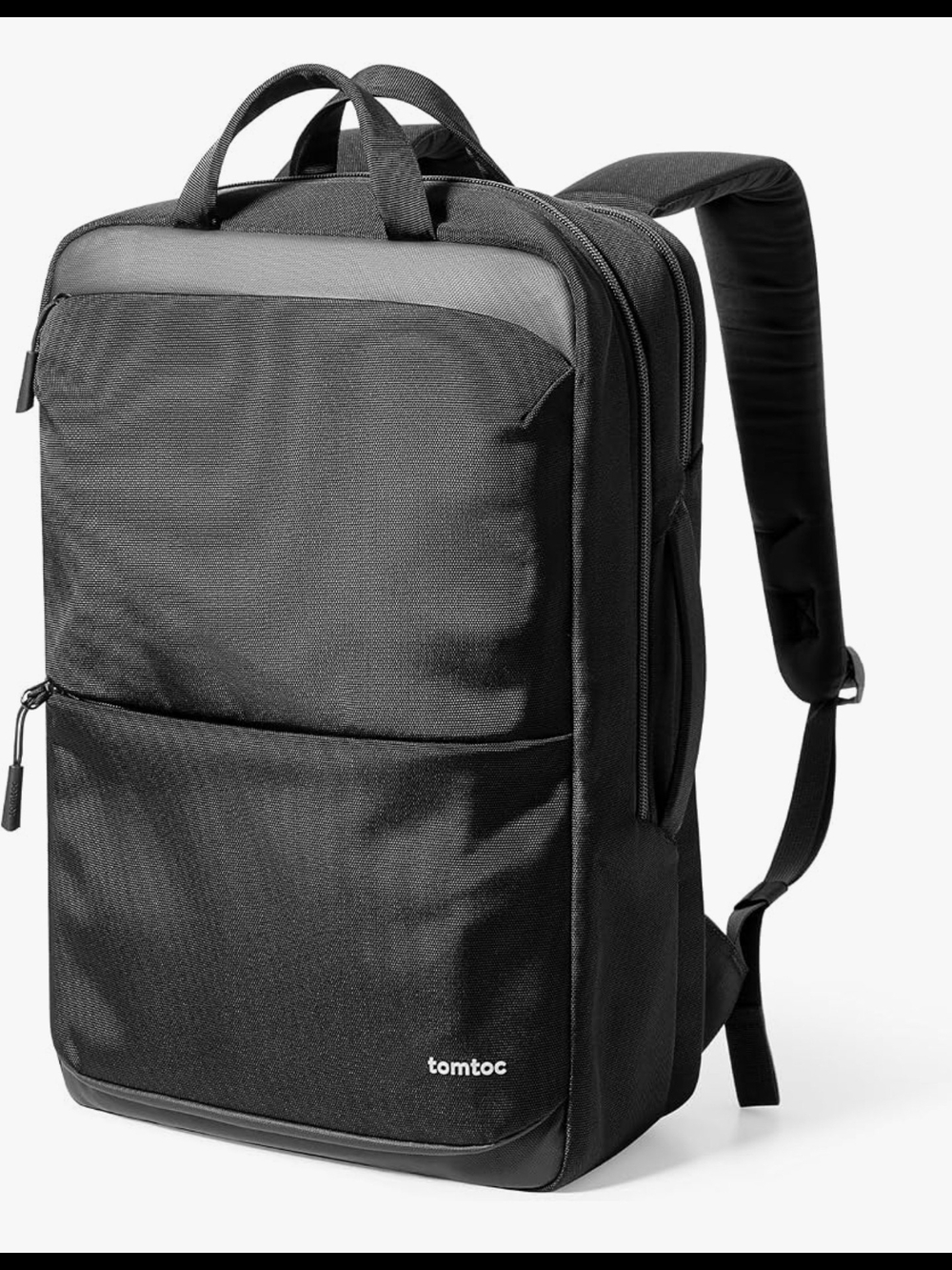 tomtoc Black Men's Commuter Laptop Backpack